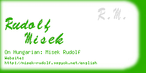 rudolf misek business card